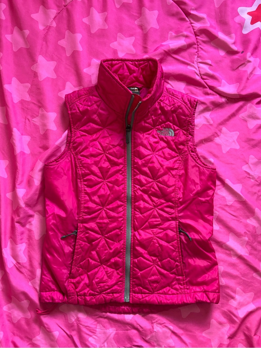 The North Fac' Pink Quilted Vest Size Small